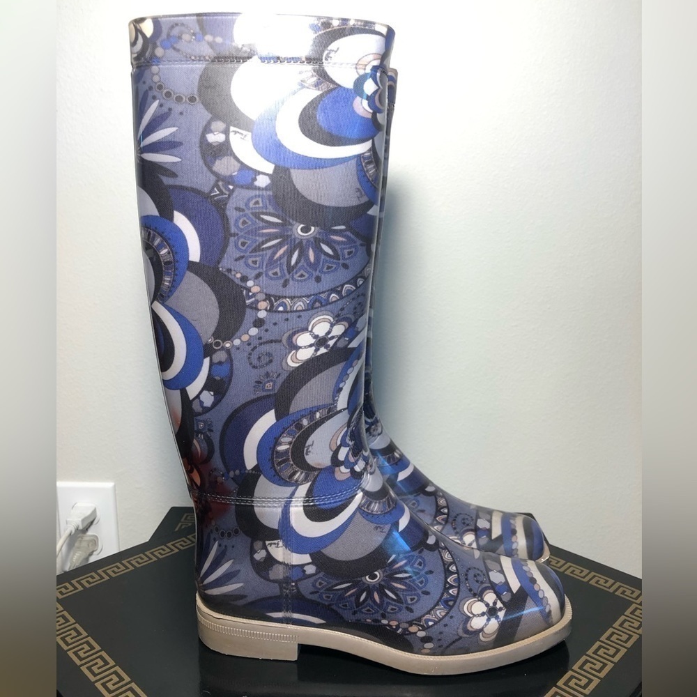 Emilio Pucci Rain Boots Women's Size 37 (7) - Picture 4 of 9